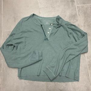 2 for $10 - American eagle waffled knit Henley